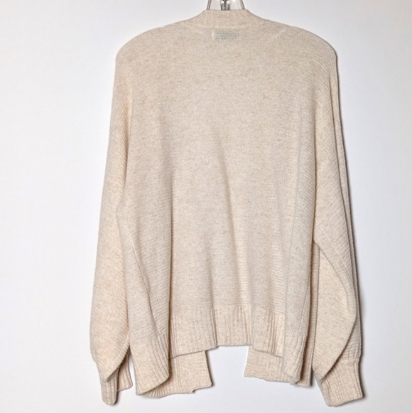 Naadam Cashmere Cream Soft Knit Open Cardigan Medium - Picture 5 of 5
